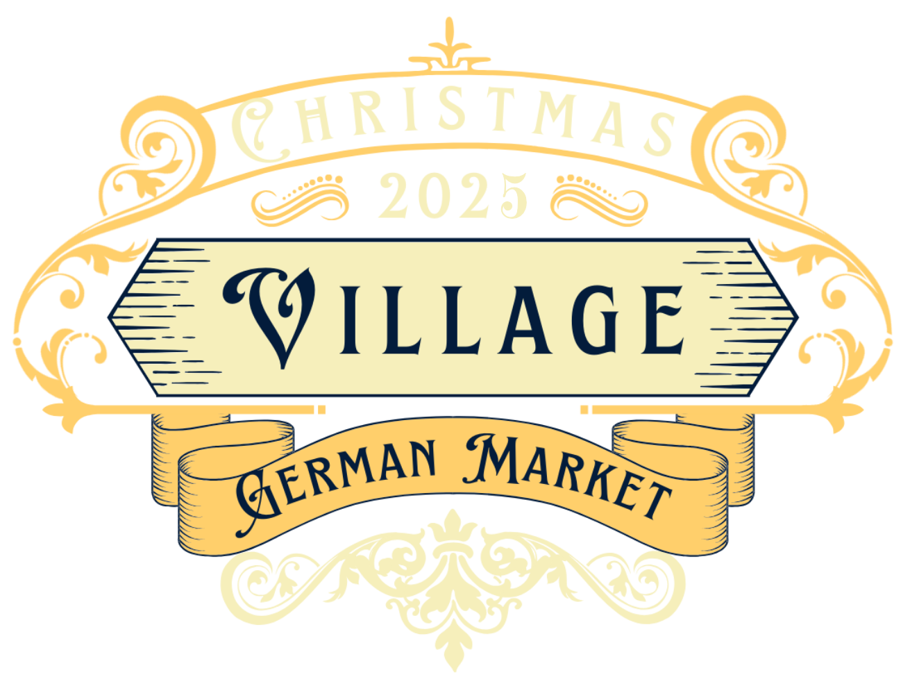 German-style Christmas market with handmade crafts, decor, and gifts for sale
